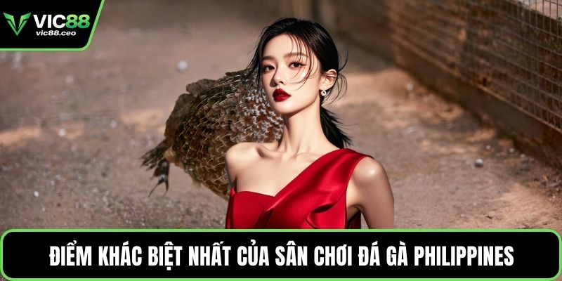 Điểm khác biệt nhất của sân chơi đá gà Philippines